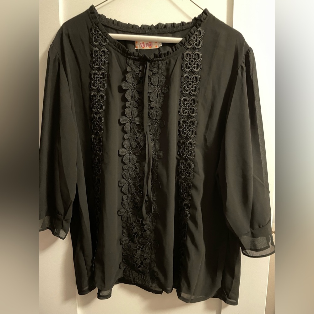Beautiful black blouse from Bangladesh